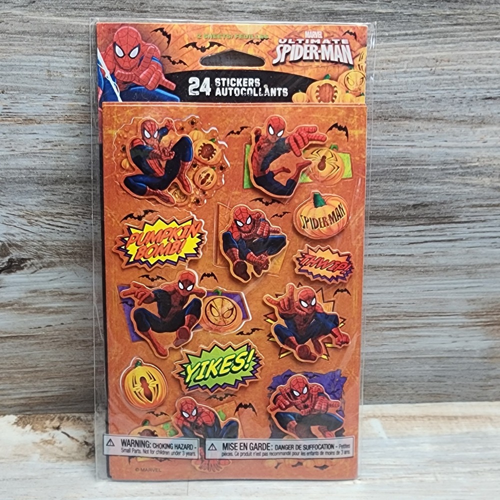 Marvel Ultimate Spider-Man Halloween Stickers 24 Count American Greetings